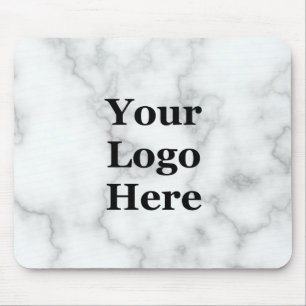 Business Sjabloon Faux Marble Your Logo here Muismat