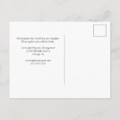  Business Skyline net verplaatst Aankondigingskaart (Achterkant)