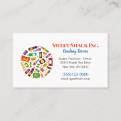 Business Snack Vendor Vending Machine Service Visitekaartje (Voorkant)