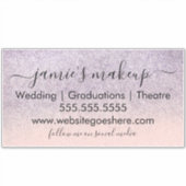 Business Social Media Beauty Roze Faux Glitter Sticker (Voorkant)