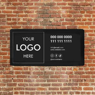 Business Social Media Logo Black Spandoek