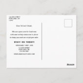 Business Spa Salon Blauwgroen Eucalyptus openen Briefkaart (Achterkant)