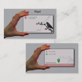 Business Sparrow, 3,5 x 2,0 inch, 100 pack, Visitekaartje (Voorkant / Achterkant)