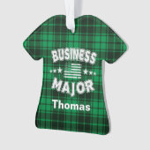 Business Student No Slaap Money Green Pset Ornament (voorkant)