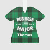 Business Student No Slaap Money Green Pset Ornament (achterkant)