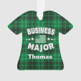 Business Student No Slaap Money Green Pset Ornament