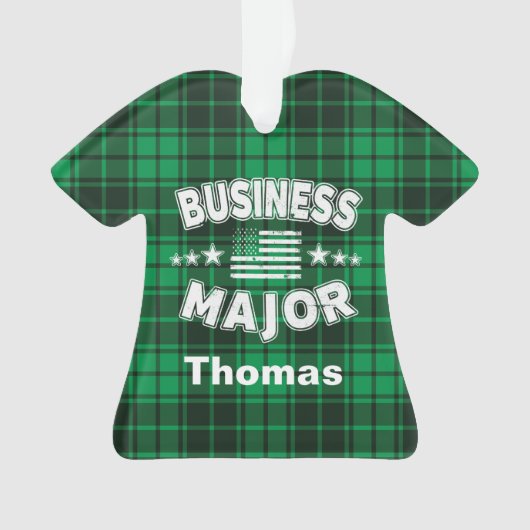 Business Student No Slaap Money Green Pset Ornament (voorkant)