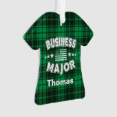 Business Student No Slaap Money Green Pset Ornament (voorkant)