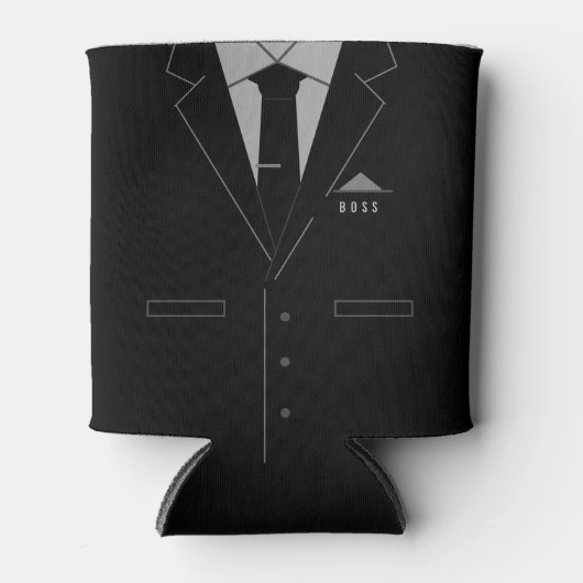 Business Suit gepersonaliseerd uw grappige Koelbox Blikjeskoeler (Voorkant)