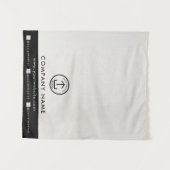 Business Table Runner Banner Linen Logo Social  Wandkleed (Voorkant (horizontaal))