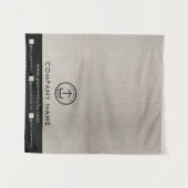 Business Table Runner Banner Linen Logo Social Wandkleed (Voorkant (horizontaal))
