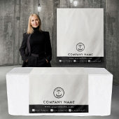 Business Table Runner Banner Linen Logo Social  Wandkleed