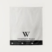 Business Table Runner Banner Linen Social Media Wandkleed (Voorkant)