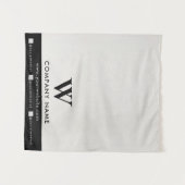 Business Table Runner Banner Linen Social Media Wandkleed (Voorkant (horizontaal))