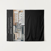 Business Table Runner Banner Vastgoed QR-code Wandkleed (Voorkant (horizontaal))