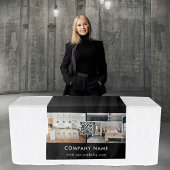 Business Table Runner Banner Vastgoed QR-code Wandkleed
