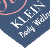 Business Table Runner met uw Logo en tekst Korte Tafelloper (Hoek)