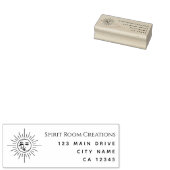 Business Tarot Sun Return-adres Rubberstempel (Gestempeld)