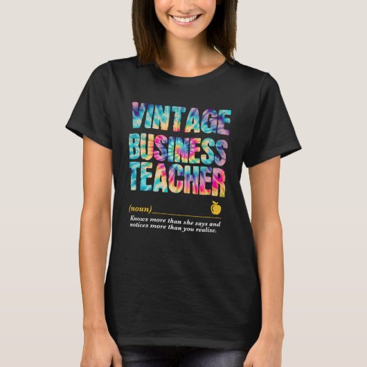 Business Teacher Appreciation Week Terug naar Scho T-shirt (Voorkant)
