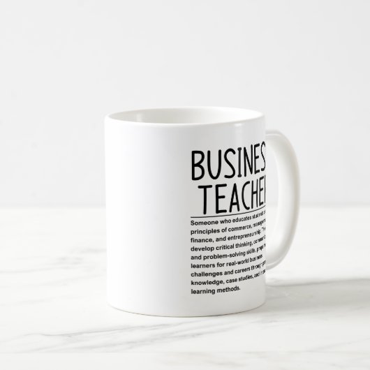 Business teacher koffiemok (Voorkant rechts)