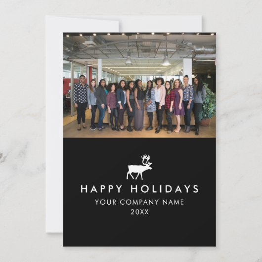 Business Team Foto Logo Foto Kerst Kaart (Voorkant)