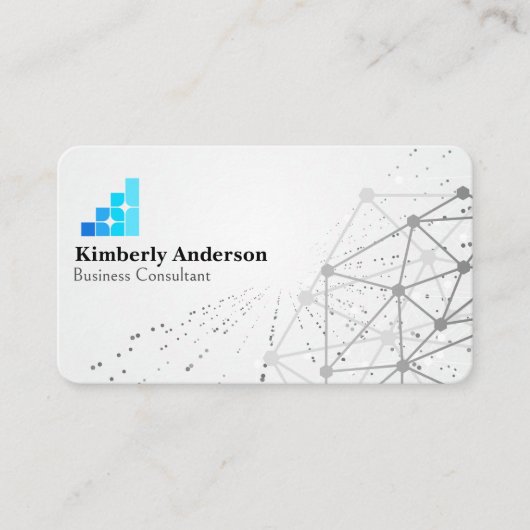 Business Tech Logo | Netwerkhulpbron Visitekaartje (Voorkant)