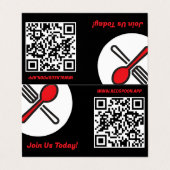 Business Tent Kaarten voor klanten en tellers (Buitenkant ongevouwen)