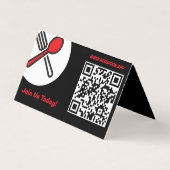 Business Tent Kaarten voor klanten en tellers (Voorkant)