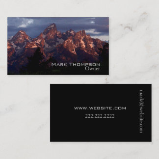 Business Tetons-kaart paars Visitekaartje