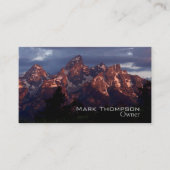 Business Tetons-kaart paars Visitekaartje (Voorkant)