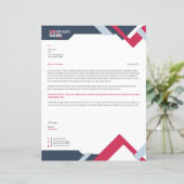 Business Tetterhead Template (Staand voorkant)