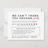 Business Thank You Card Bedankkaart (Voorkant)