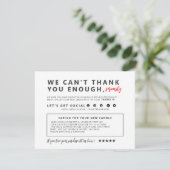 Business Thank You Card Bedankkaart (Staand voorkant)