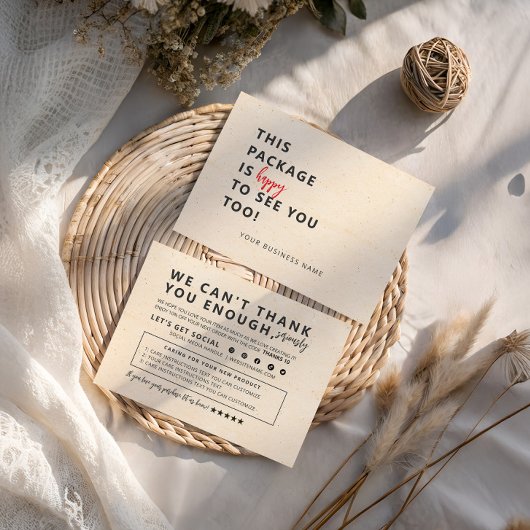 Business Thank You Card Bedankkaart