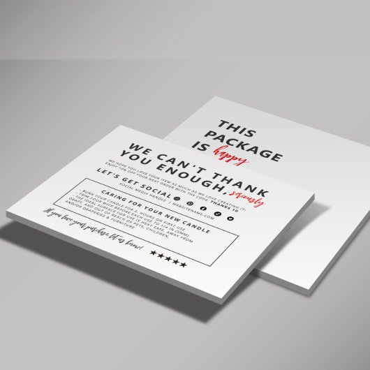 Business Thank You Card Bedankkaart