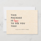 Business Thank You Card Bedankkaart (Achterkant)