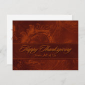 Business Thanksgiving Briefkaart / Van ons allemaa (Voorkant / Achterkant)