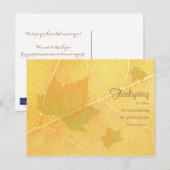 Business Thanksgiving Briefkaart / voor de klant (Voorkant / Achterkant)