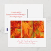 Business Thanksgiving Briefkaart / voor klanten (Voorkant / Achterkant)