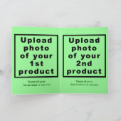 Business Thanksgiving Light Green Folded Greeting Kaart (Binnen)