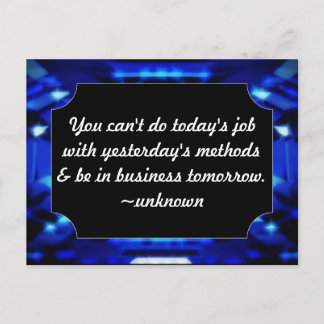 Business Tomorrow Postcard - Inspiron Quote Briefkaart
