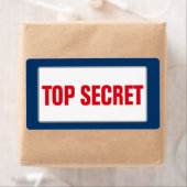 Business TOP SECRET Label (Large) (Insitu)