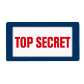 Business TOP SECRET Label (Large) (Voorkant)
