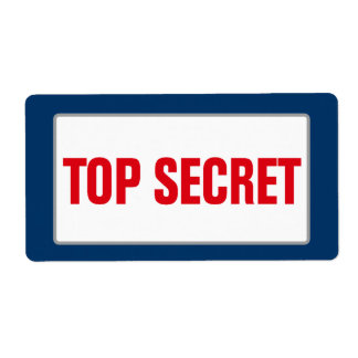 Business TOP SECRET Label (Large)
