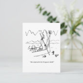 Business Trips Humor Briefkaart "Percentages" (Staand voorkant)