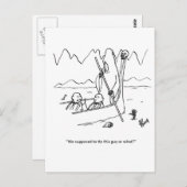 Business Trips Humor Briefkaart "Percentages" (Voorkant / Achterkant)