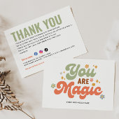 Business U bent Magic Retro Boho Floral Dank u Kaart