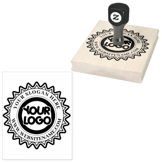 Business Uw Logo Custom Large Rubberstempel (Gestempeld)