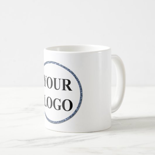 Business Uw Logo hier Creëer uw eigen geschenk Koffiemok (Voorkant rechts)