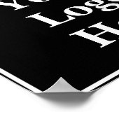 Business Uw Logo in zwart-wit Sjabloon Poster (Hoek)